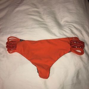 Acacia neon orange bikini bottoms